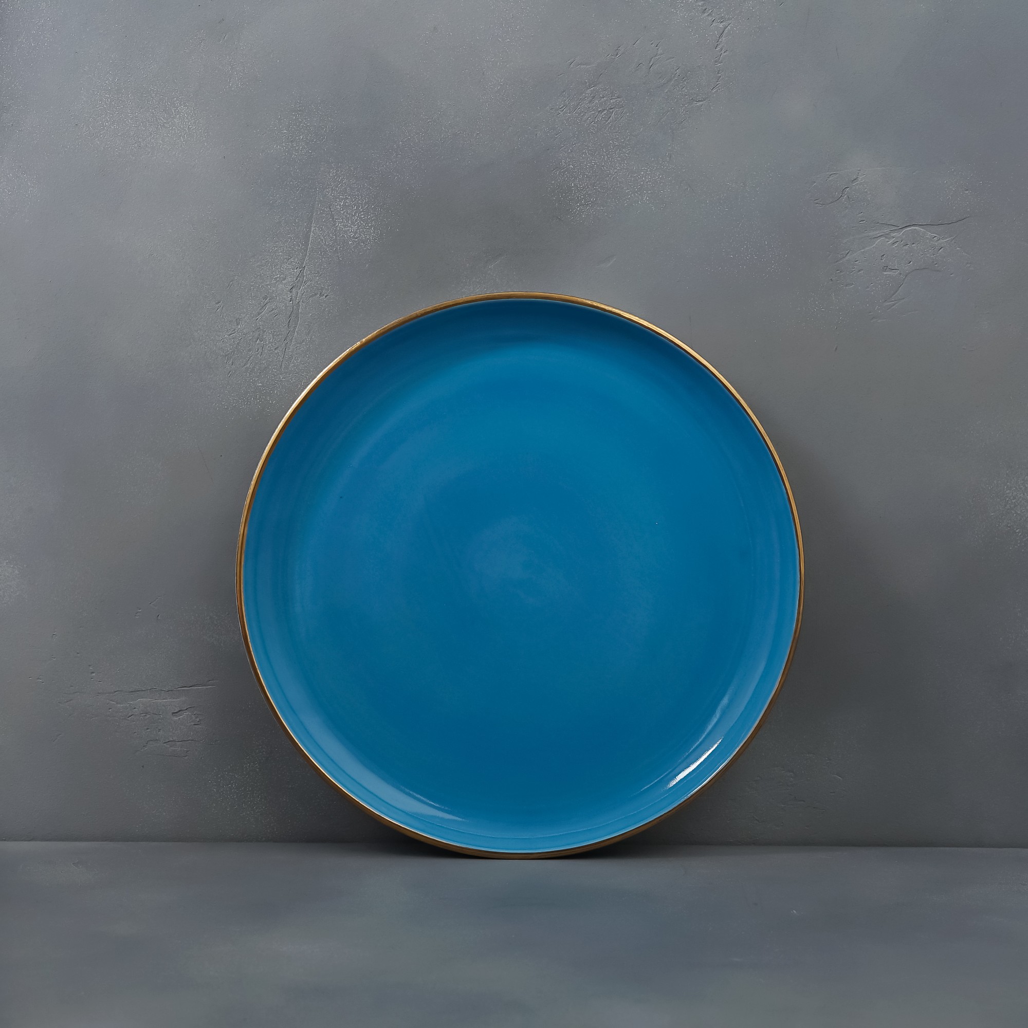 Тарелка из коллекции "Цвета", голубая (24 см)