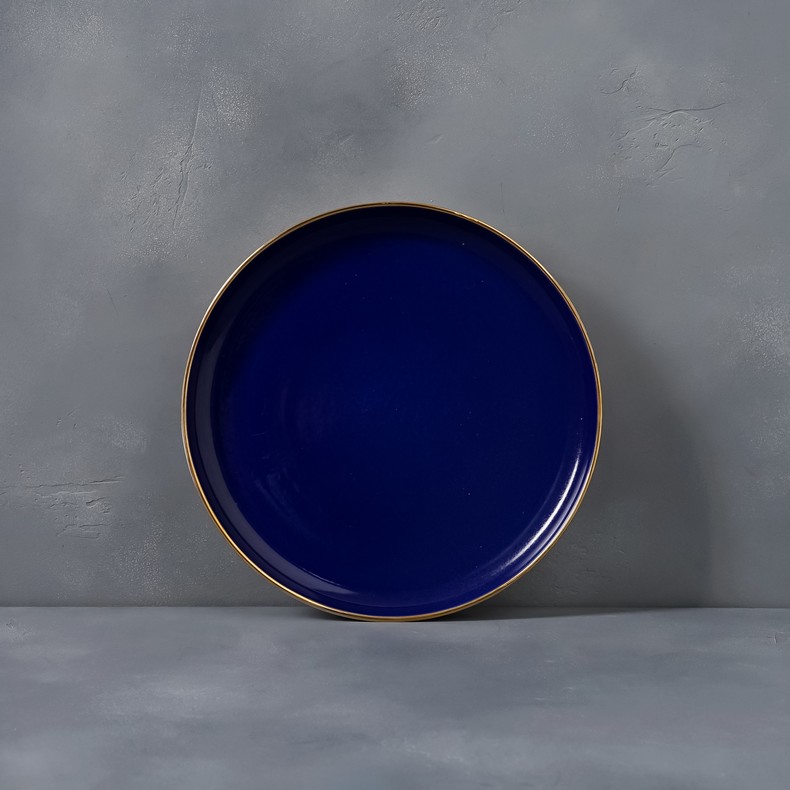 Тарелка из коллекции "Цвета", синяя (24 см)