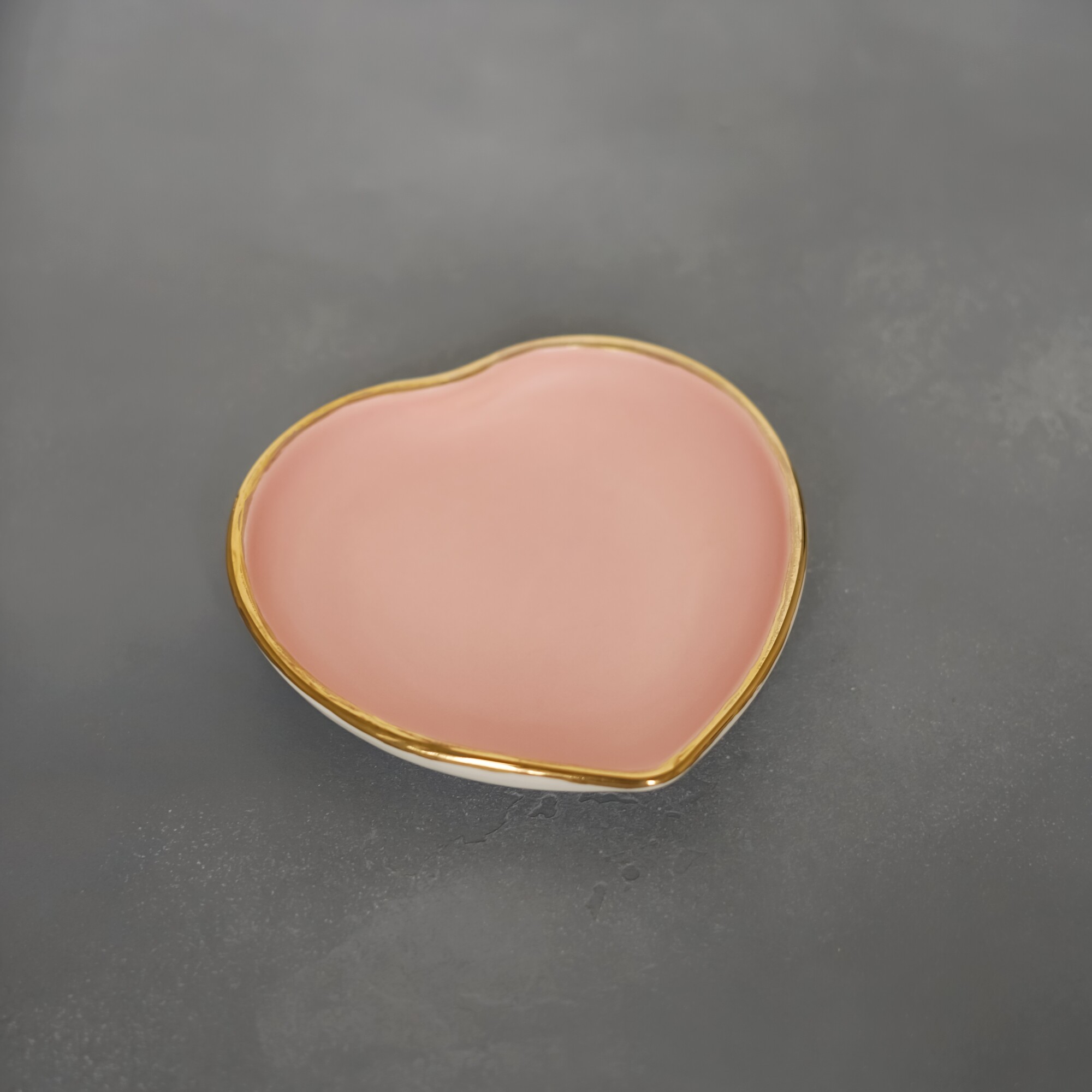 Соусница "Сердце" из коллекции "Цвета", розовая