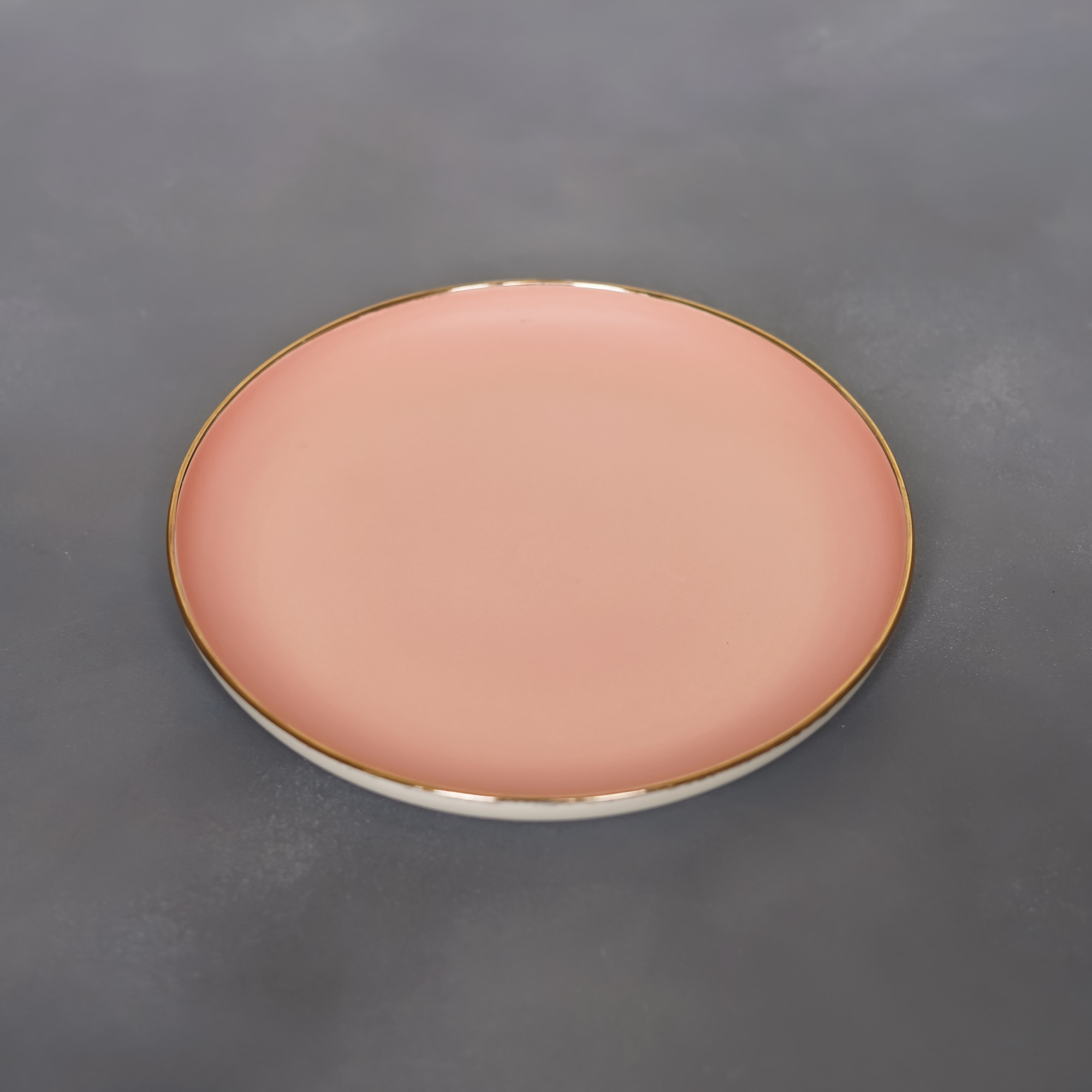 Тарелка десертная из коллекции "Цвета", розовая (20 см)