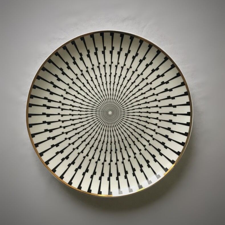 Тарелка "Молния" из коллекции "Геометрия" (20 см)
